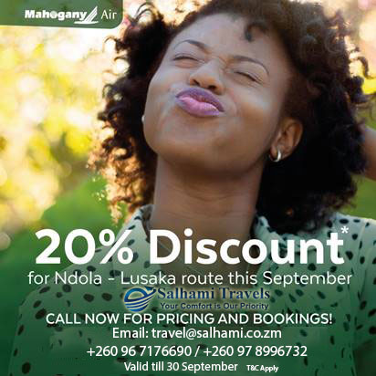 20% Discount For Ndola